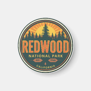 Íman Parque nacional estadual Redwood, Califórnia Coste