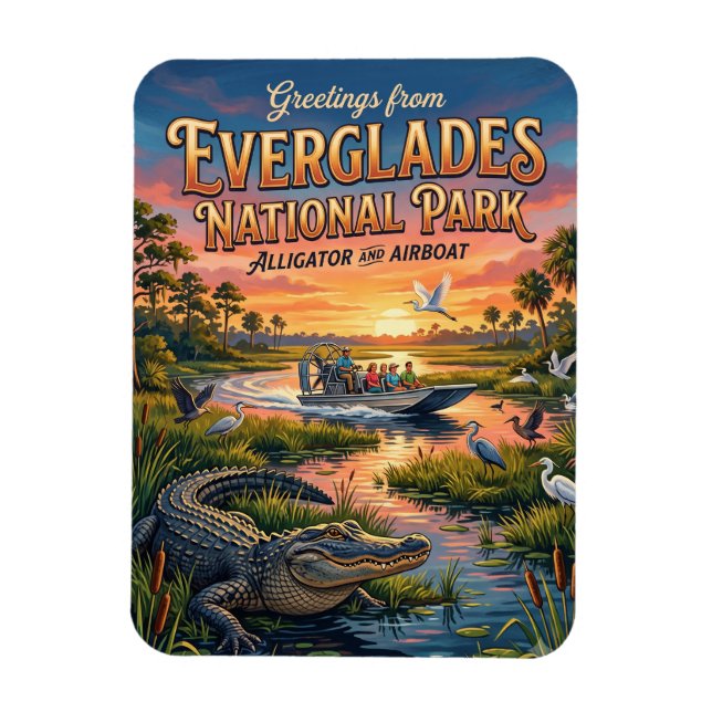 Íman Parque Nacional Everglades Flórida (Vertical)