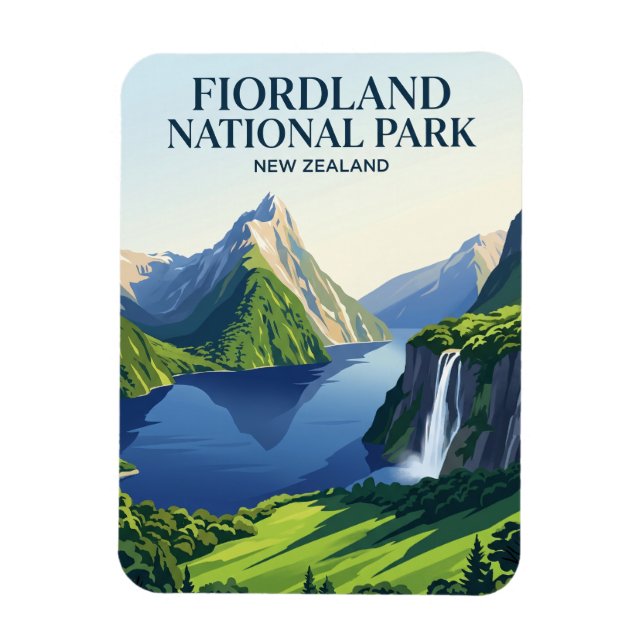 Íman Parque Nacional Fiordland Nova Zelândia (Vertical)