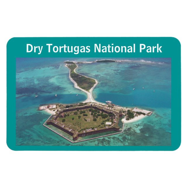 Íman Parque Nacional Fort Jefferson Dry Tortugas (Horizontal)