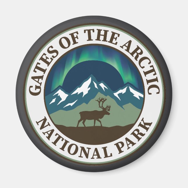 Íman Parque Nacional Gates of the Arctic (Frente)