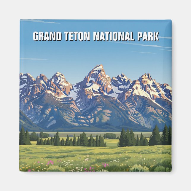 Íman Parque Nacional Grand Teton (Frente)