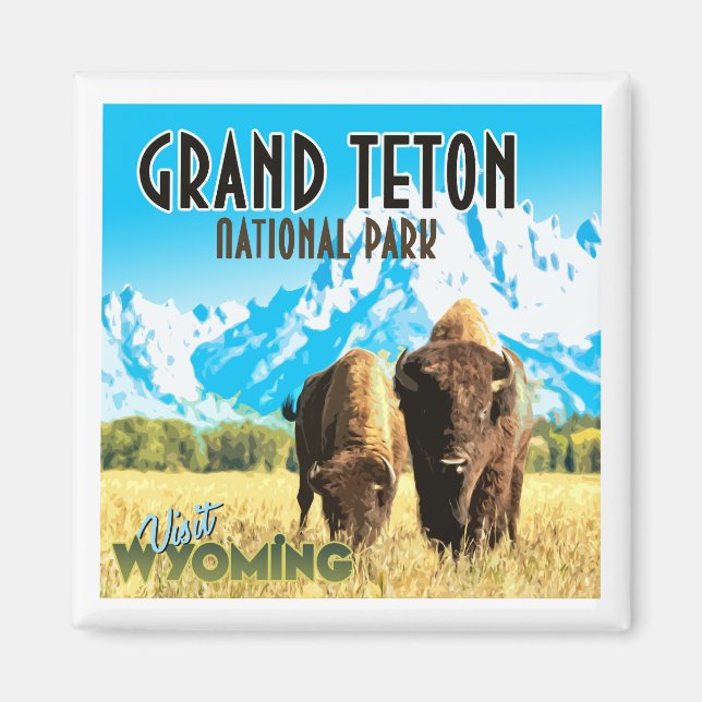 Íman Parque Nacional Grand Teton (Frente)