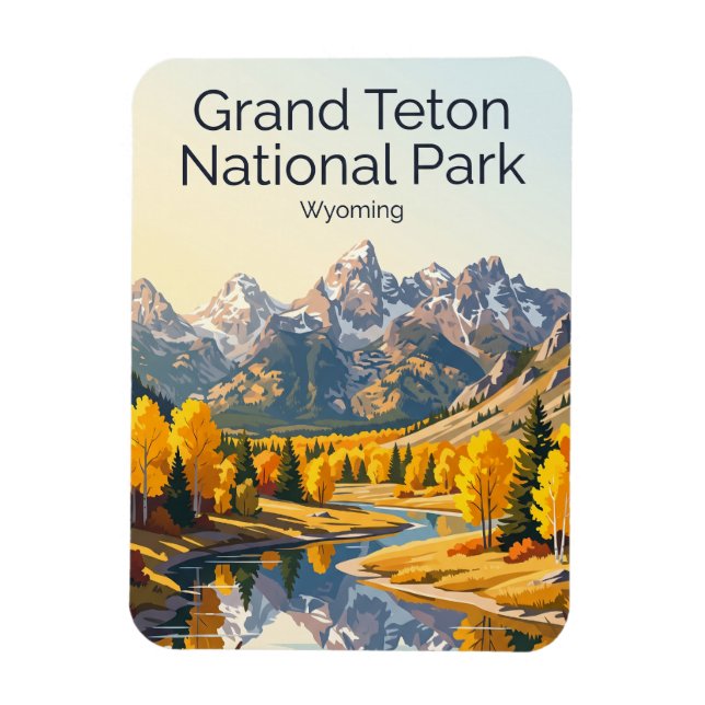 Íman Parque Nacional Grand Teton EUA (Vertical)