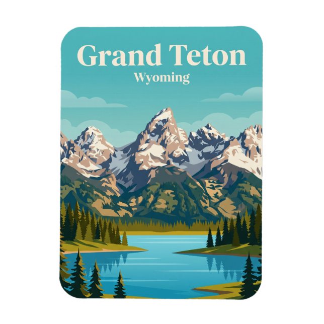 Íman Parque Nacional Grand Teton EUA (Vertical)