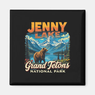 Íman Parque Nacional Grand Tetons Viagem Antiga Jenny L