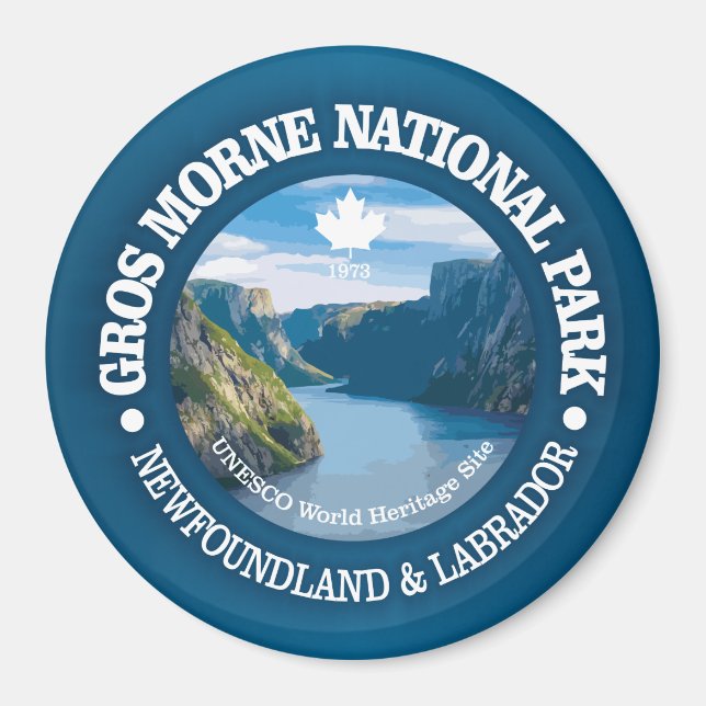 Íman Parque Nacional Gros Morne (Frente)