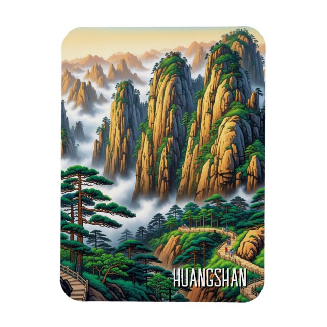 Íman Parque Nacional Huangshan China (Vertical)