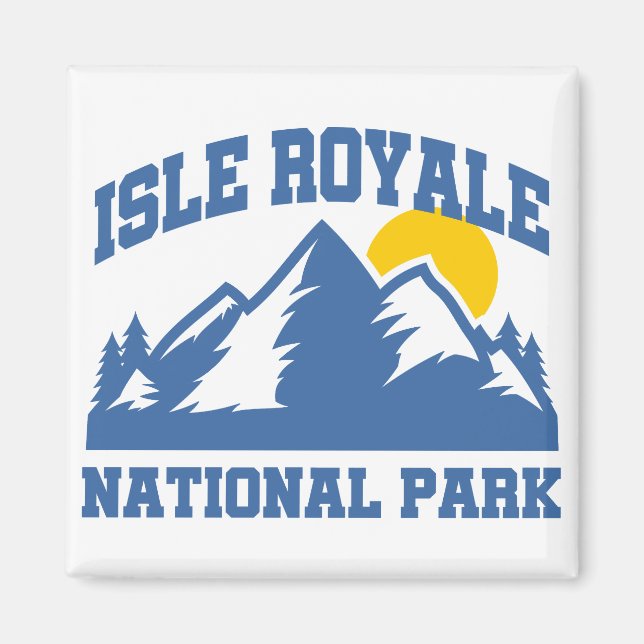 Íman Parque Nacional Isle Royale (Frente)