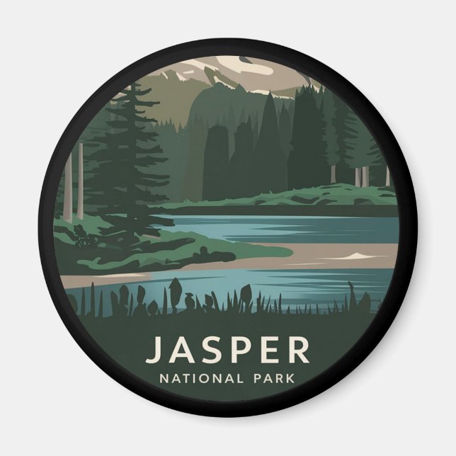 Íman Parque Nacional Jasper (Frente)