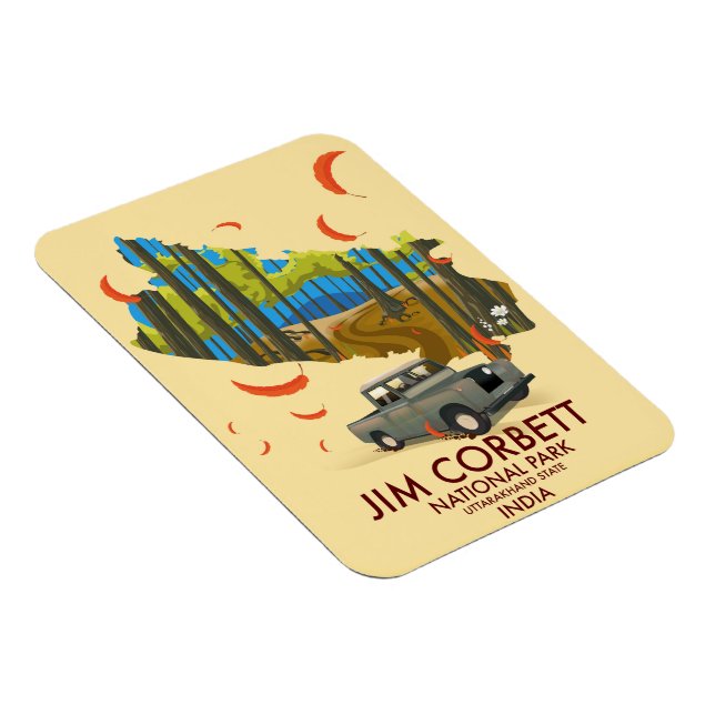 Íman Parque Nacional Jim Corbett, Estado de Uttarakhand (Lado Direito)