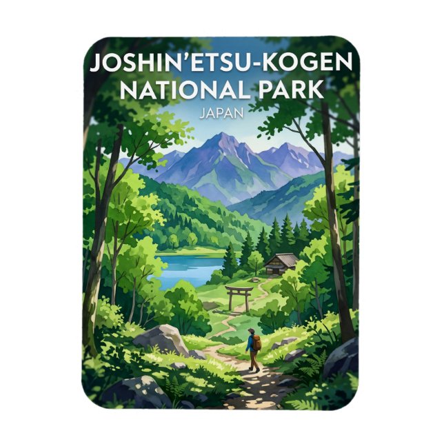 Íman Parque Nacional Joshin'etsukogen Japão (Vertical)