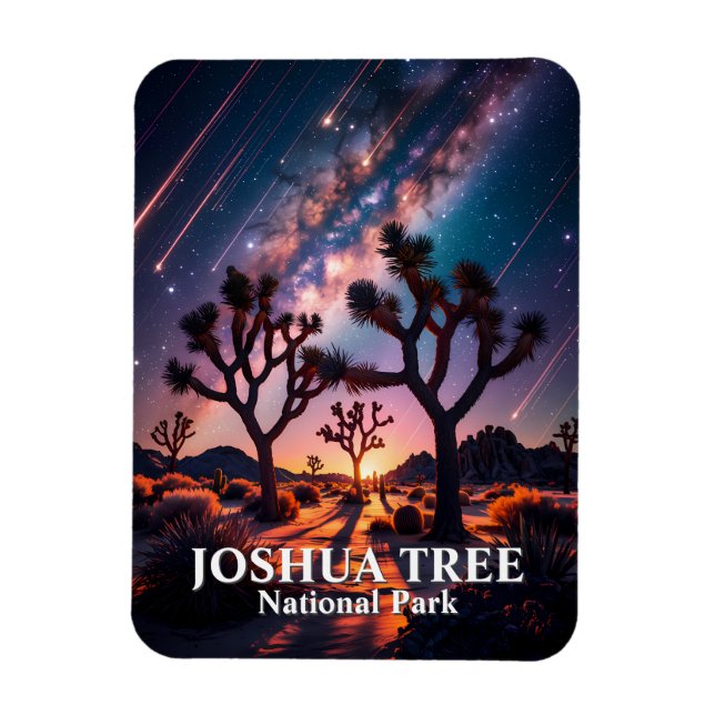 Íman Parque Nacional Joshua Tree Céu Noturno Via Láctea (Vertical)