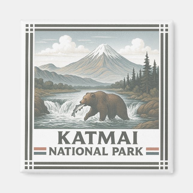 Íman Parque Nacional Katmai (Frente)
