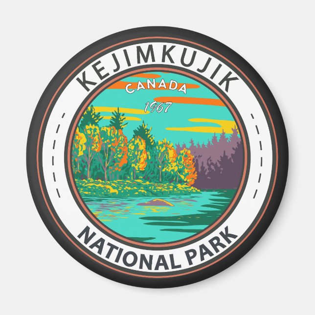 Íman Parque Nacional Kejimkujik ainda partiu o Crachá d (Frente)