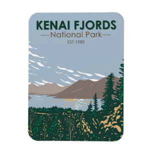 Íman Parque Nacional Kenai Fjords Skilak Vintage