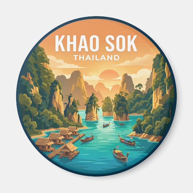Íman Parque Nacional Khao Sok Tailândia (Frente)