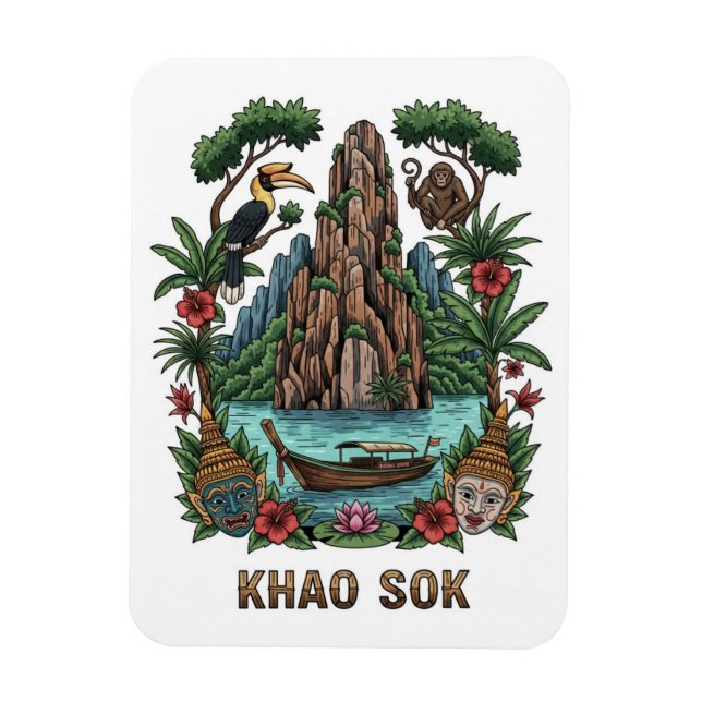 Íman Parque Nacional Khao Sok Tailândia (Vertical)