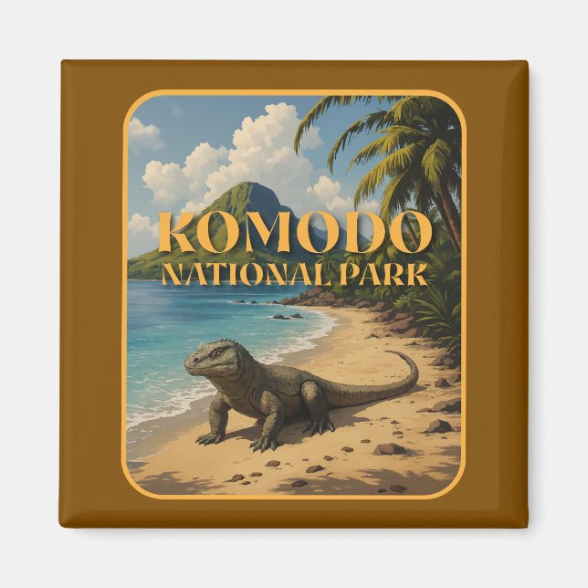 Íman Parque Nacional Komodo Indonésia (Frente)