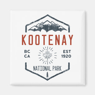 Íman Parque Nacional Kootenay Canada Vintage se afundou