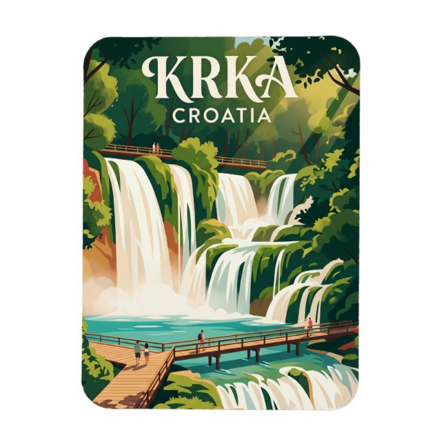 Íman Parque Nacional Krka Croácia (Vertical)