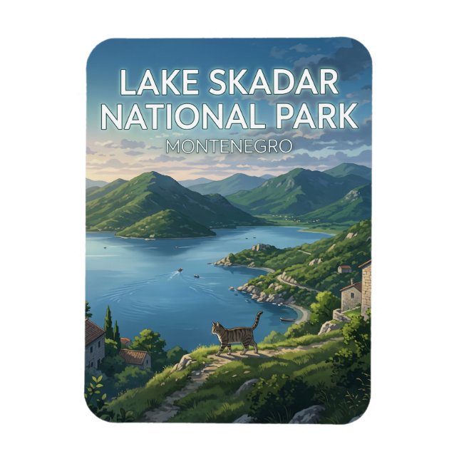 Íman Parque Nacional Lago Skadar Montenegro (Vertical)