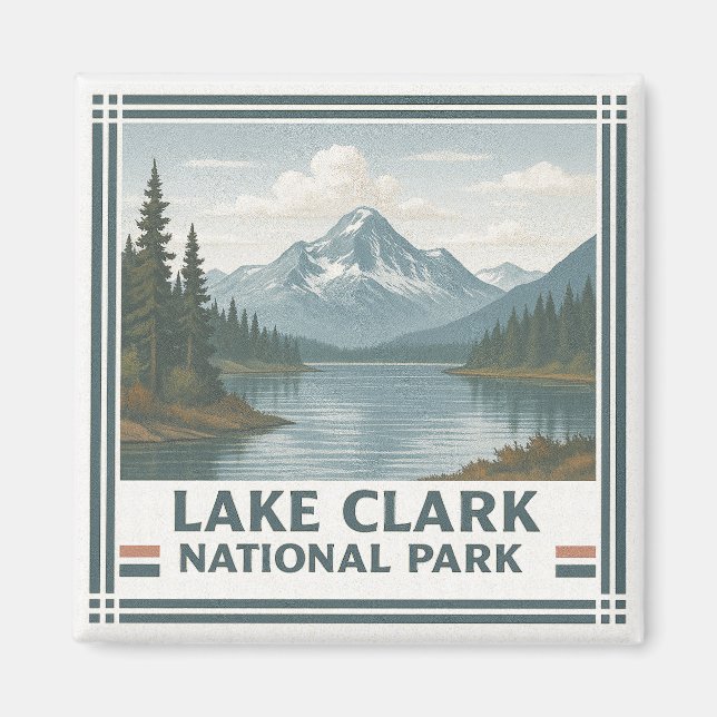 Íman Parque Nacional Lake Clark (Frente)