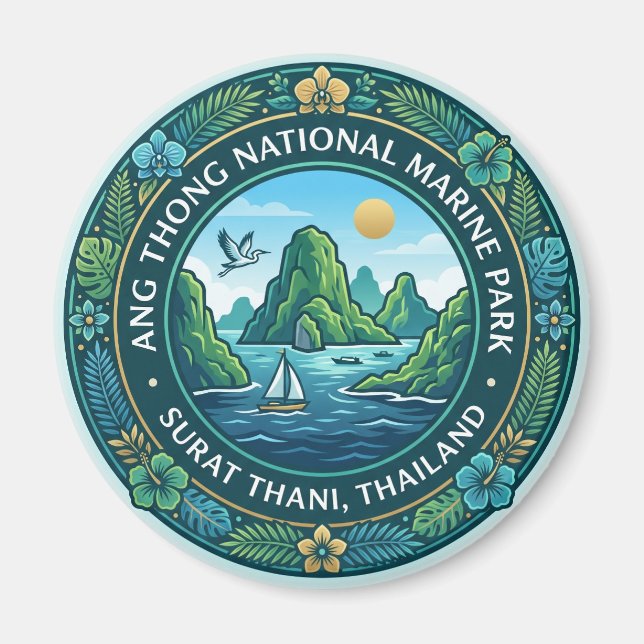 Íman Parque Nacional Marinho de Ang Thong Tailândia (Frente)