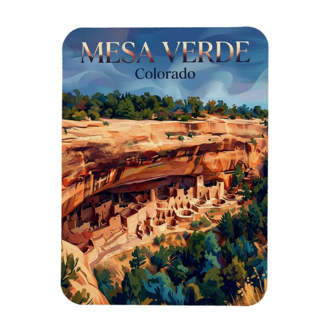 Íman Parque Nacional Mesa Verde Colorado (Vertical)