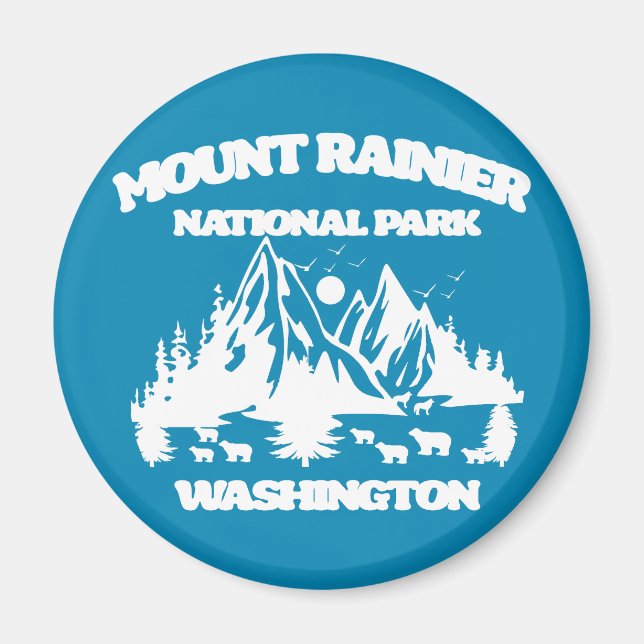 Íman Parque Nacional Monte Rainier (Frente)