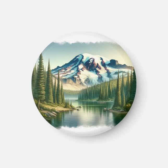 Íman Parque Nacional Monte Rainier (Frente)
