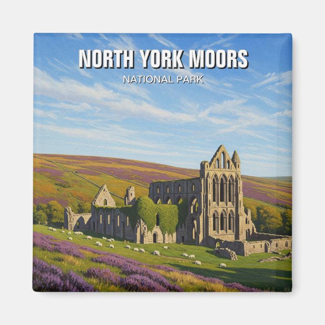 Íman Parque Nacional North York Moors Inglaterra (Frente)