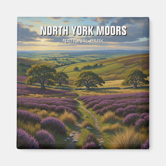 Íman Parque Nacional North York Moors Inglaterra (Frente)