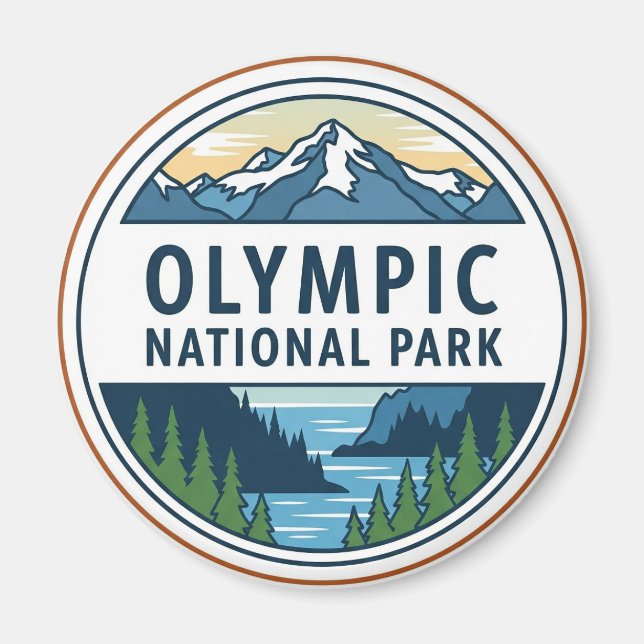 Íman Parque nacional olímpico de Washington (Frente)