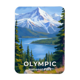 Íman Parque Nacional Olímpico | Pintura de Viagem em Wa