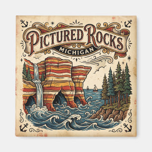 Íman Parque Nacional Pictured Rocks Michigan
