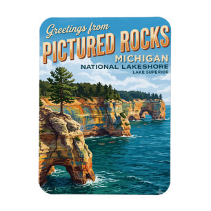 Íman Parque Nacional Pictured Rocks Michigan