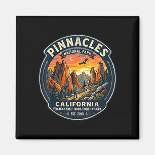 Íman parque nacional pinnacles california retro passeio