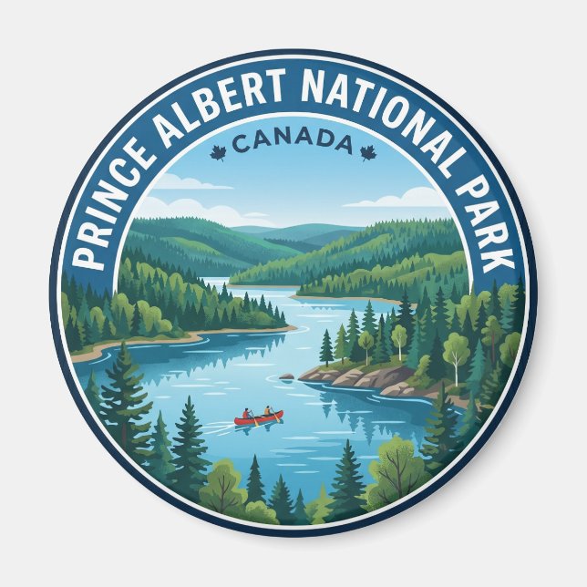 Íman Parque Nacional Prince Albert Canadá (Frente)