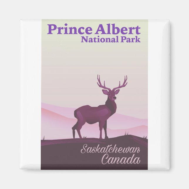 Íman Parque Nacional Prince Albert, Saskatchewan, Canad (Frente)
