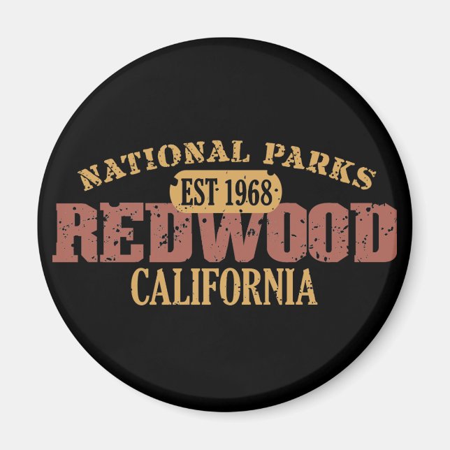 Íman Parque Nacional Redwood (Frente)