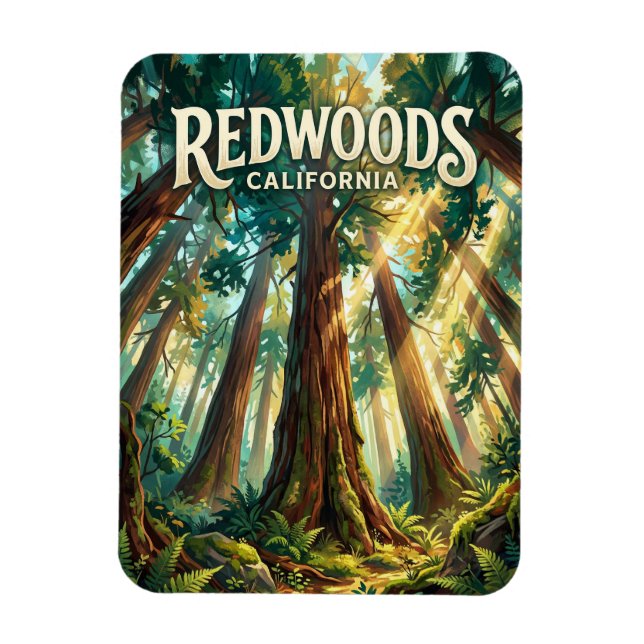 Íman Parque Nacional Redwood EUA (Vertical)