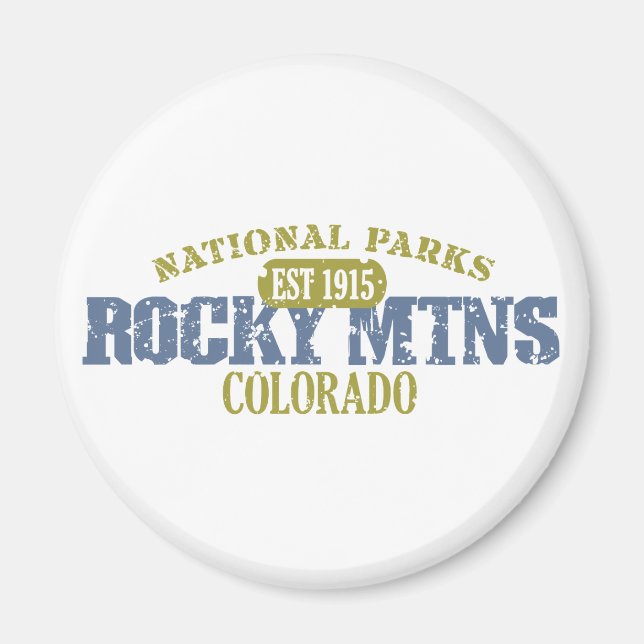Íman Parque Nacional Rocky Mountain (Frente)