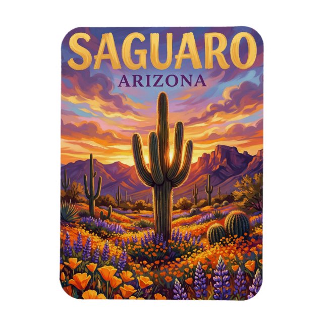 Íman Parque Nacional Saguaro EUA (Vertical)