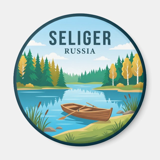 Íman Parque Nacional Seliger Rússia (Frente)