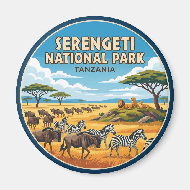 Íman Parque Nacional Serengeti Tanzânia (Frente)