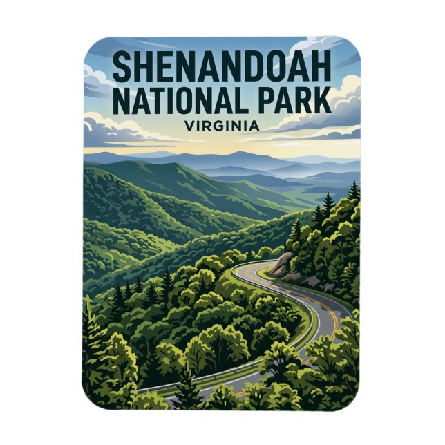 Íman Parque Nacional Shenandoah EUA (Vertical)