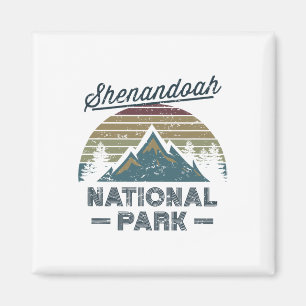 Íman Parque Nacional Shenandoah Pôr do Sol Vintage Amor