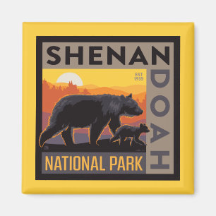Íman Parque Nacional Shenandoah Urso mamário e Cubos