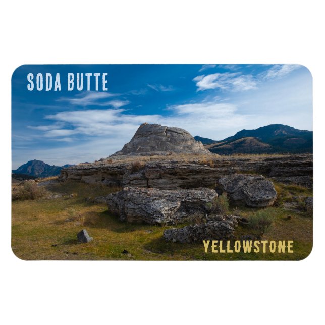Íman Parque Nacional Soda Butte Cone Yellowstone (Horizontal)
